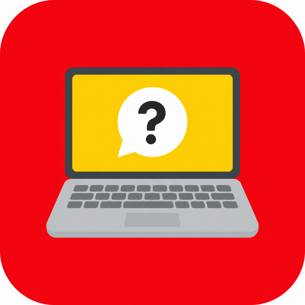 Logo J'y connais que dalle en PC : un ordinateur portable et une bulle avec un point d'interrogation